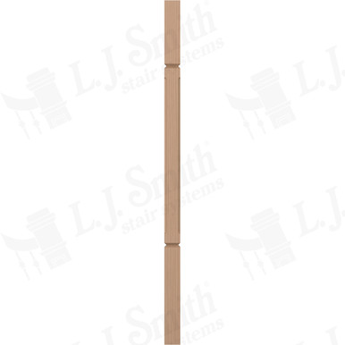 L.J. Smith 1-3/4" Square V-Groove Baluster · LJC-5360V-P 38 — stair parts selection with LeviArs Design & Remodeling