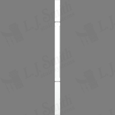 L.J. Smith 1-3/4" Square V-Groove Baluster · LJC-5360V-PRG 38 — stair parts selection with LeviArs Design & Remodeling