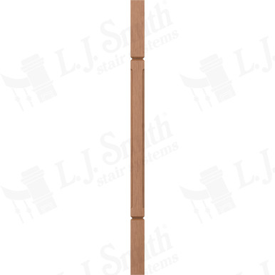 L.J. Smith 1-3/4" Square V-Groove Baluster · LJC-5360V-WO 34 — stair parts selection with LeviArs Design & Remodeling