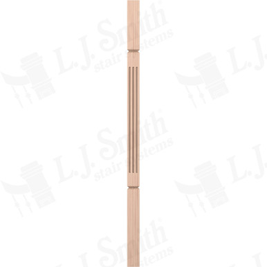 L.J. Smith 1-3/4" Square V-Groove Baluster · LJF-5360V-B 38 — stair parts selection with LeviArs Design & Remodeling