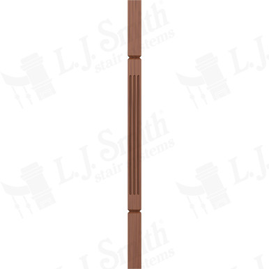 L.J. Smith 1-3/4" Square V-Groove Baluster · LJF-5360V-C 34 — stair parts selection with LeviArs Design & Remodeling