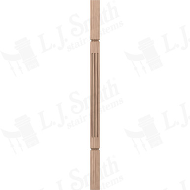 L.J. Smith 1-3/4" Square V-Groove Baluster · LJF-5360V-HK 34 — stair parts selection with LeviArs Design & Remodeling