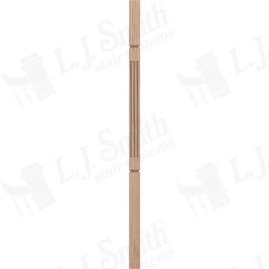 L.J. Smith 1-3/4" Square V-Groove Baluster · LJF-5360V-HK 42 — stair parts selection with LeviArs Design & Remodeling