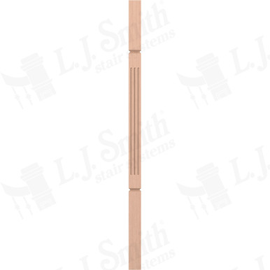 L.J. Smith 1-3/4" Square V-Groove Baluster · LJF-5360V-HM 38 — stair parts selection with LeviArs Design & Remodeling
