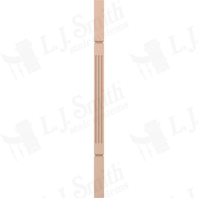 L.J. Smith 1-3/4" Square V-Groove Baluster · LJF-5360V-M 34 — stair parts selection with LeviArs Design & Remodeling