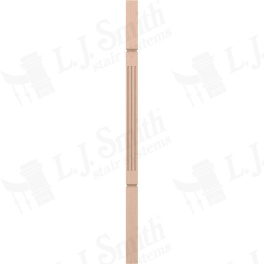 L.J. Smith 1-3/4" Square V-Groove Baluster · LJF-5360V-M 38 — stair parts selection with LeviArs Design & Remodeling