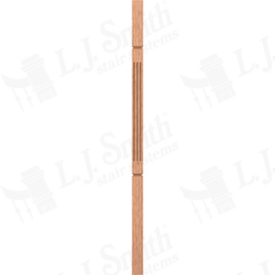 L.J. Smith 1-3/4" Square V-Groove Baluster · LJF-5360V-O 42 — stair parts selection with LeviArs Design & Remodeling