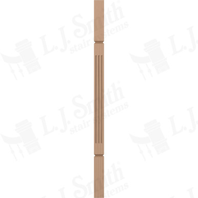 L.J. Smith 1-3/4" Square V-Groove Baluster · LJF-5360V-P 34 — stair parts selection with LeviArs Design & Remodeling
