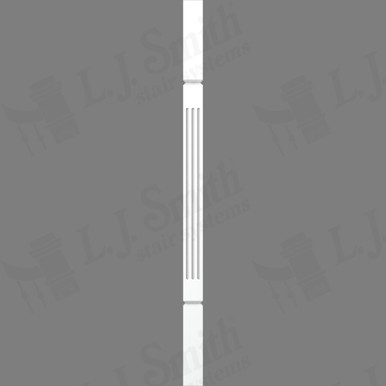 L.J. Smith 1-3/4" Square V-Groove Baluster · LJF-5360V-PRG 34 — stair parts selection with LeviArs Design & Remodeling