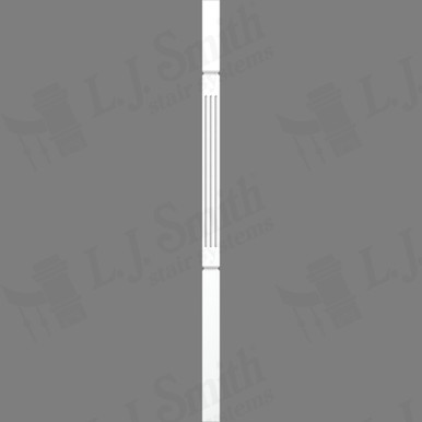 L.J. Smith 1-3/4" Square V-Groove Baluster · LJF-5360V-PRG 42 — stair parts selection with LeviArs Design & Remodeling