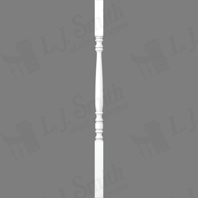 L.J. Smith 1-5/8" Square Top Baluster · LJ-5008-PRG 38 — stair parts selection with LeviArs Design & Remodeling