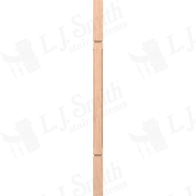 L.J. Smith 1-5/8" Square V-Groove Baluster · LJC-5360V-H 34 — stair parts selection with LeviArs Design & Remodeling