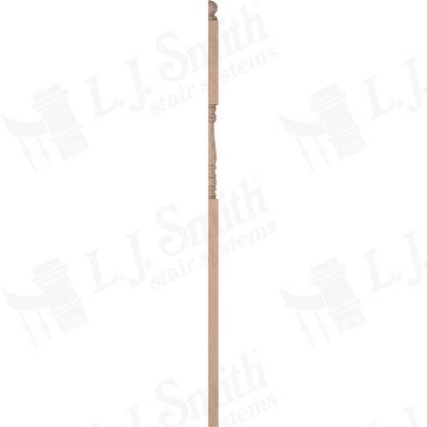 L.J. Smith 3-1/2" Half Intermediate Landing Newel · LJ-45058 1/2-B — stair parts selection with LeviArs Design & Remodeling
