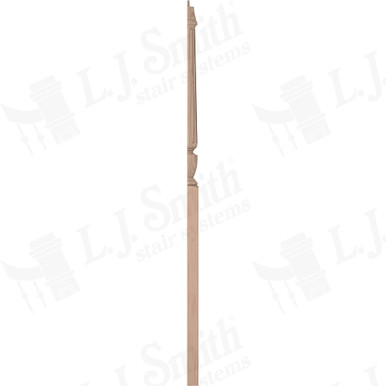L.J. Smith 3-1/2" Half Intermediate Landing Newel · LJF-3015 1/2-B — stair parts selection with LeviArs Design & Remodeling