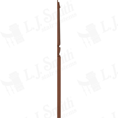 L.J. Smith 3-1/2" Half Intermediate Landing Newel · LJF-3015 1/2-C — stair parts selection with LeviArs Design & Remodeling