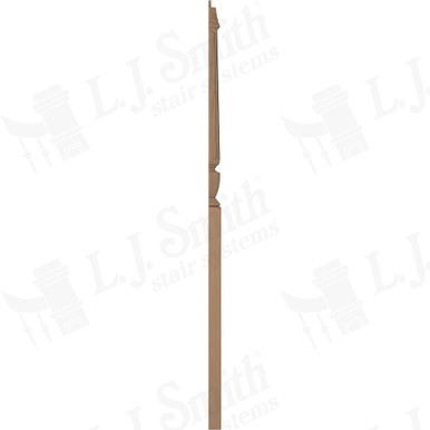 L.J. Smith 3-1/2" Half Intermediate Landing Newel · LJF-3015 1/2-P — stair parts selection with LeviArs Design & Remodeling