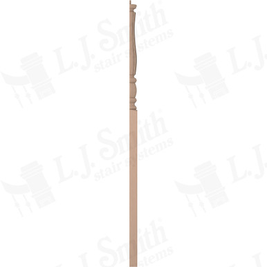 L.J. Smith 3-1/2" Half Intermediate Landing Newel · LJF-3315 1/2-M — stair parts selection with LeviArs Design & Remodeling