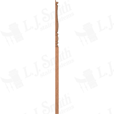 L.J. Smith 3-1/2" Half Intermediate Landing Newel · LJF-3315 1/2-O — stair parts selection with LeviArs Design & Remodeling