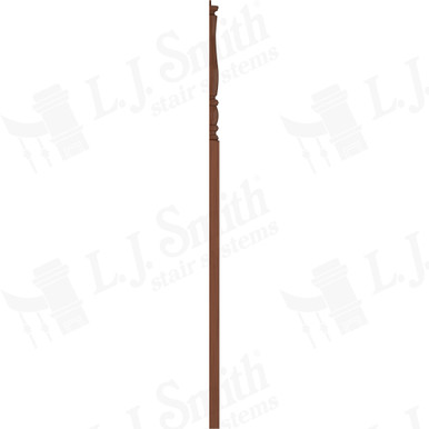 L.J. Smith 3-1/2" Half Intermediate Landing Newel · LJP-3318 1/2-C — stair parts selection with LeviArs Design & Remodeling