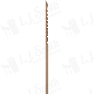 L.J. Smith 3-1/2" Half Intermediate Landing Newel · LJT-3015 1/2-P — stair parts selection with LeviArs Design & Remodeling