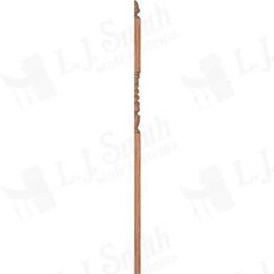 L.J. Smith 3-1/2" Half Intermediate Landing Newel · LJT-3046 1/2-O — stair parts selection with LeviArs Design & Remodeling