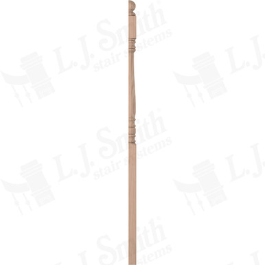 L.J. Smith 3-1/2" Half Long Utility Newel · LJ-45048 1/2-B — stair parts selection with LeviArs Design & Remodeling