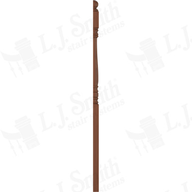 L.J. Smith 3-1/2" Half Long Utility Newel · LJ-45048 1/2-C — stair parts selection with LeviArs Design & Remodeling