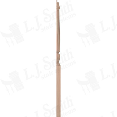 L.J. Smith 3-1/2" Half Long Utility Newel · LJF-3014 1/2-B — stair parts selection with LeviArs Design & Remodeling