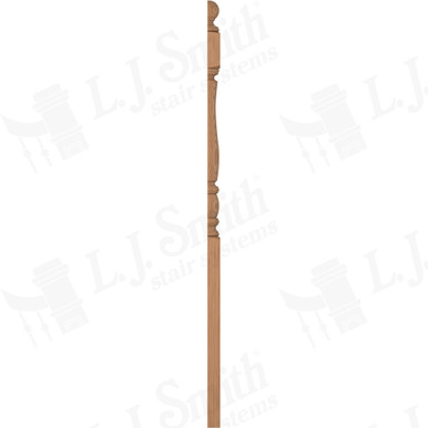 L.J. Smith 3-1/2" Half Long Utility Newel · LJP-3342BT 1/2-AL — stair parts selection with LeviArs Design & Remodeling