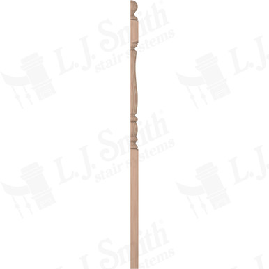 L.J. Smith 3-1/2" Half Long Utility Newel · LJP-3342BT 1/2-B — stair parts selection with LeviArs Design & Remodeling