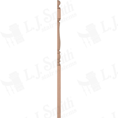 L.J. Smith 3-1/2" Half Long Utility Newel · LJP-3342BT 1/2-HM — stair parts selection with LeviArs Design & Remodeling