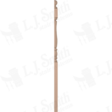 L.J. Smith 3-1/2" Half Long Utility Newel · LJP-3342BT 1/2-M — stair parts selection with LeviArs Design & Remodeling