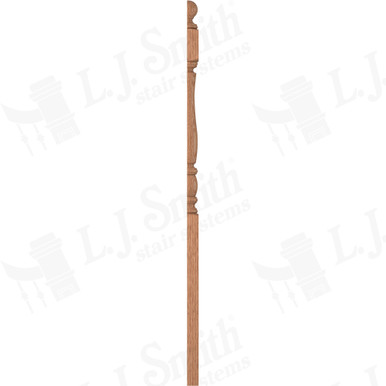 L.J. Smith 3-1/2" Half Long Utility Newel · LJP-3342BT 1/2-O — stair parts selection with LeviArs Design & Remodeling