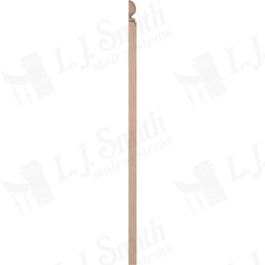 L.J. Smith 3-1/2" Half Second Floor Landing Newel · LJ-4005COL1/2-B — stair parts selection with LeviArs Design & Remodeling