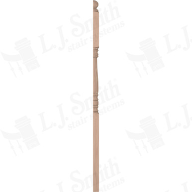 L.J. Smith 3-1/2" Half Second Floor Landing Newel · LJ-4503 1/2-B — stair parts selection with LeviArs Design & Remodeling