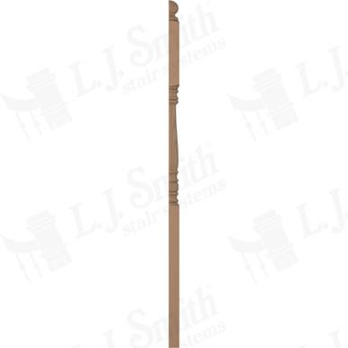 L.J. Smith 3-1/2" Half Second Floor Landing Newel · LJ-4503 1/2-P — stair parts selection with LeviArs Design & Remodeling