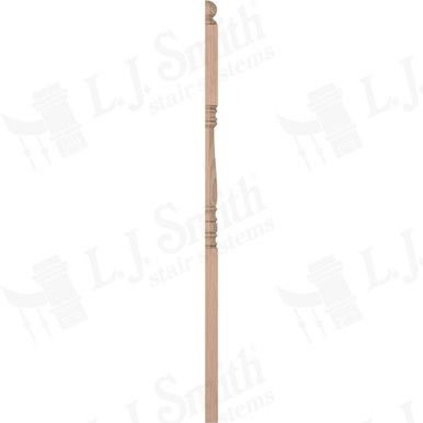 L.J. Smith 3-1/2" Half Second Floor Landing Newel · LJ-45038 1/2-B — stair parts selection with LeviArs Design & Remodeling