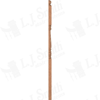 L.J. Smith 3-1/2" Half Second Floor Landing Newel · LJ-45038 1/2-O — stair parts selection with LeviArs Design & Remodeling