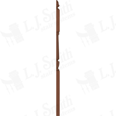 L.J. Smith 3-1/2" Half Second Floor Landing Newel · LJF-3045 1/2-C — stair parts selection with LeviArs Design & Remodeling