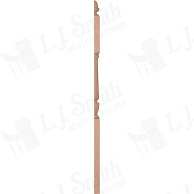 L.J. Smith 3-1/2" Half Second Floor Landing Newel · LJF-3045 1/2-HM — stair parts selection with LeviArs Design & Remodeling