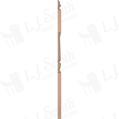 L.J. Smith 3-1/2" Half Second Floor Landing Newel · LJF-3045 1/2-M — stair parts selection with LeviArs Design & Remodeling