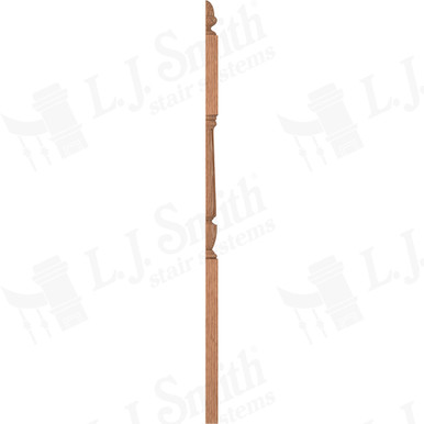 L.J. Smith 3-1/2" Half Second Floor Landing Newel · LJF-3045 1/2-O — stair parts selection with LeviArs Design & Remodeling