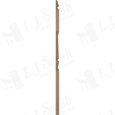 L.J. Smith 3-1/2" Half Second Floor Landing Newel · LJF-3045 1/2-P — stair parts selection with LeviArs Design & Remodeling