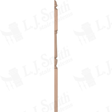 L.J. Smith 3-1/2" Half Second Floor Landing Newel · LJP-3045 1/2-B — stair parts selection with LeviArs Design & Remodeling