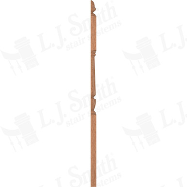 L.J. Smith 3-1/2" Half Second Floor Landing Newel · LJP-3045 1/2-O — stair parts selection with LeviArs Design & Remodeling