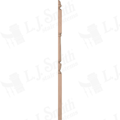 L.J. Smith 3-1/2" Half Second Floor Landing Newel · LJP-30458 1/2-B — stair parts selection with LeviArs Design & Remodeling