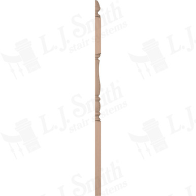 L.J. Smith 3-1/2" Half Second Floor Landing Newel · LJP-3345 1/2-M — stair parts selection with LeviArs Design & Remodeling