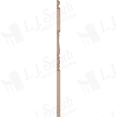 L.J. Smith 3-1/2" Half Second Floor Landing Newel · LJP-3345BT 1/2-M — stair parts selection with LeviArs Design & Remodeling