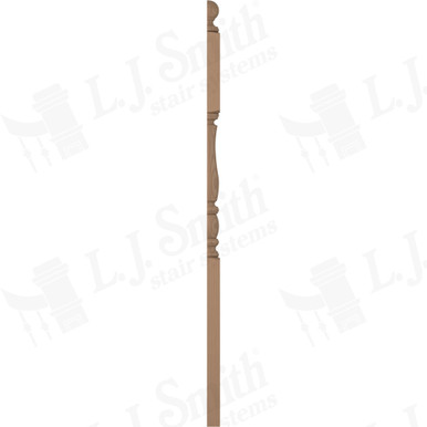 L.J. Smith 3-1/2" Half Second Floor Landing Newel · LJP-3345BT 1/2-P — stair parts selection with LeviArs Design & Remodeling