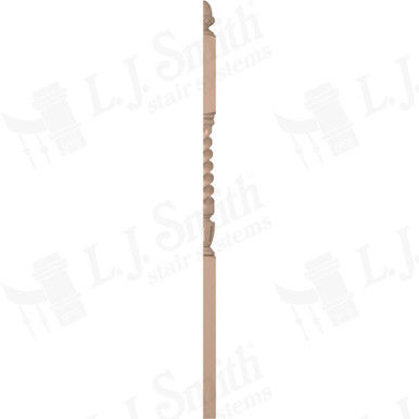 L.J. Smith 3-1/2" Half Second Floor Landing Newel · LJT-3045 1/2-M — stair parts selection with LeviArs Design & Remodeling